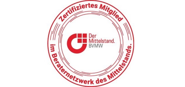 In eigener Sache: Beraternetzwerk Mittelstand des BVMW 8 Zertifikat Beraternetzwerk des Mittelstands 2