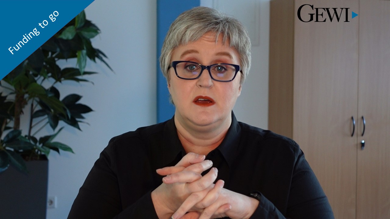 Sonja Stockhausen im Video Funding to go "Forschungszulage"