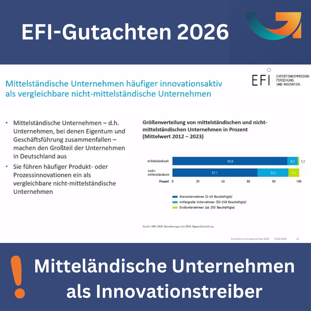Infographik EFI-Gutachten: Mittelständische Unternehmen als Innovationstreiber