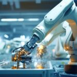 Forschungszulage Voraussetzungen: Roboterarm im Labor (KI)